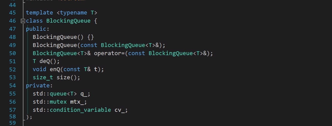Blocking Queue Code