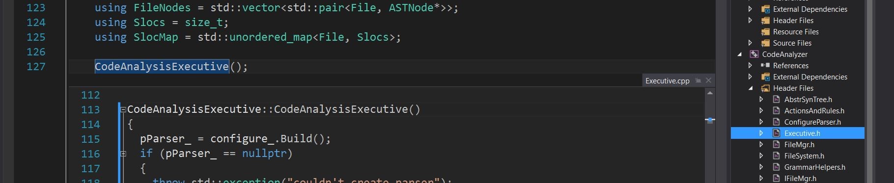 Analyzer Code